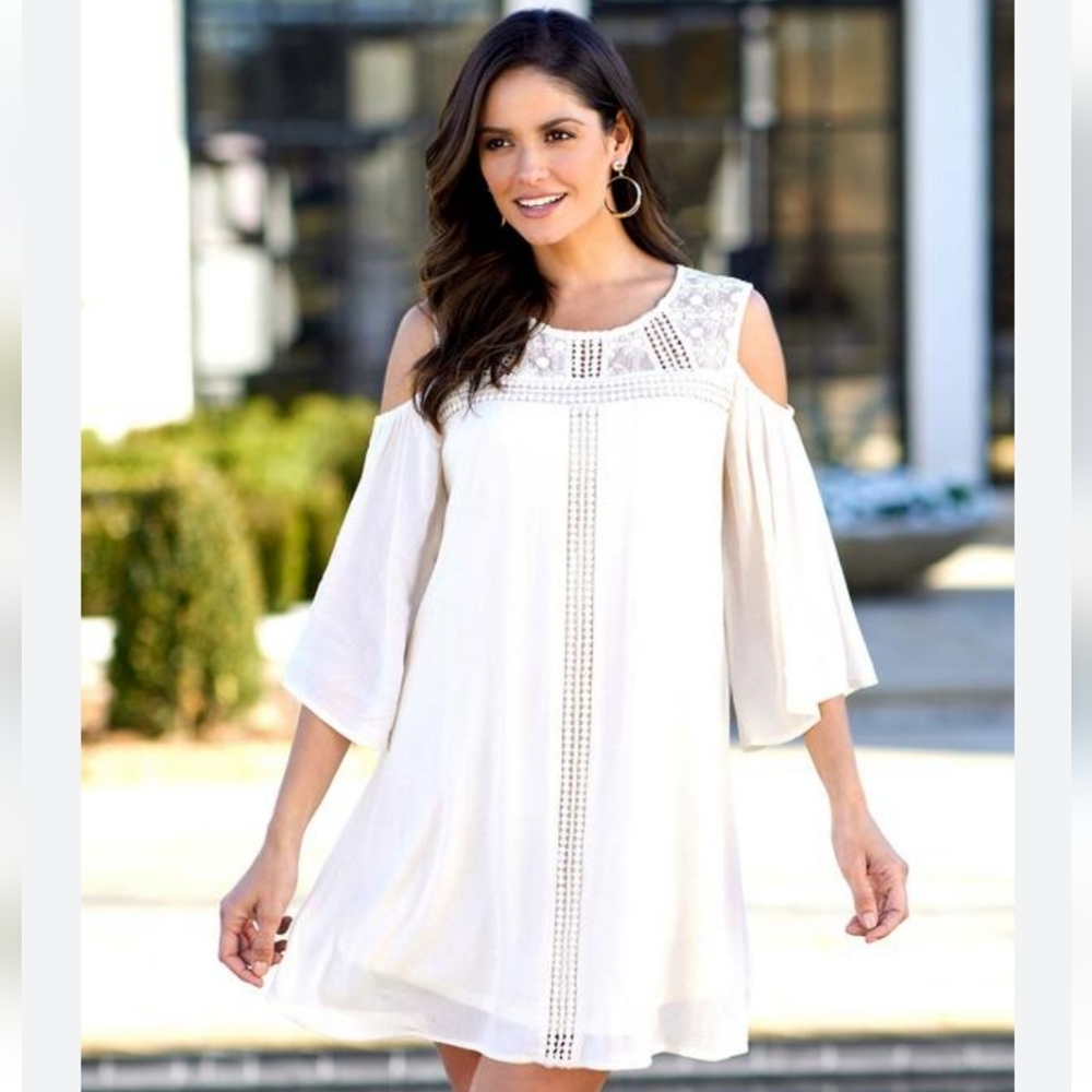 CATO M Open shoulder dress